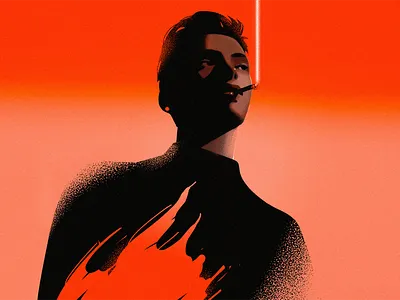 Burn boy burn cigar cigarette dark evening fire flame heat illustration man marijuana men noir noise smoke smokes sunset tobacco vintage