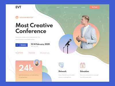 Event Web Design Landing conference design event figma landing meetup sketch ui ux xd