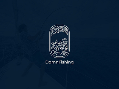 damn fishing line art logo | hossain mishu art logo brand logo design branding damn damn fishing fish company fishing fishing logo hand art logo hand drawn hand drawn handdrawn logo line art line art logo lineart logo logo logo design logoinspirations minimalist logo professional logo