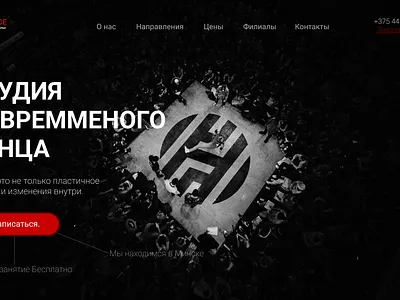 dance school web design design graphic design ui webdiseine лендинг