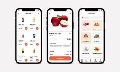 Grocery Store App app app design appdesign branding design graphic design grocery mobileapp onlinestore professional ui user interface