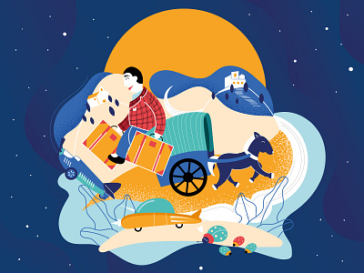 Illustration for Valencian Toy museum art design digitalart hireme illustration merchandising vector vectorart