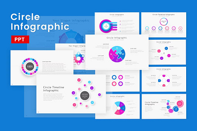 FREE Circle - Infographic Powerpoint Template corporate design designposter google google slides graphic design illustration infographic infographic powerpoint keynote template pitchdeck portfolio powerpoint powerpoint template presentation template ui ux vector web design