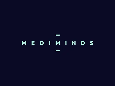 Mediminds Logo branding concept design flat graphic design logo medicin