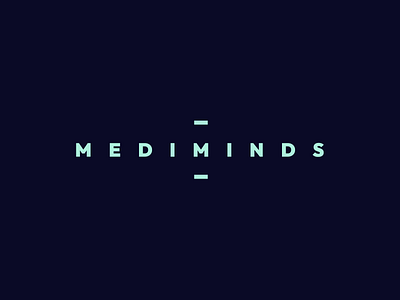 Mediminds Logo branding concept design flat graphic design logo medicin