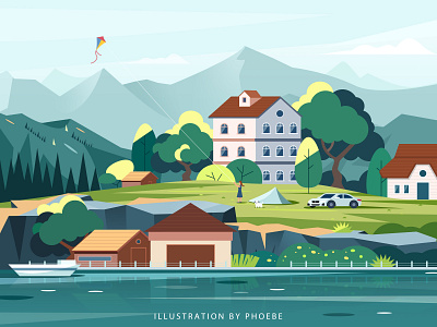 vacation adobe illustrator illustration