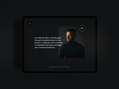 Website for Meunier Kevin (MK) dailyui design flat flat design inspiration motion design responsive ui ui design ui ux user experience user interface ux design