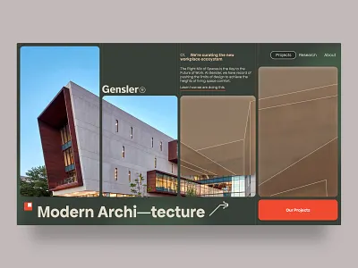 Gensler Architecture Concept architecture blueprint david ofiare design landing page modern nigeria uiux usa user interface