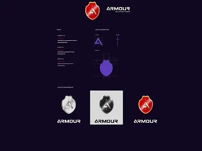 Armour Branding Process branding design golden ratio graphic design logo ui vector