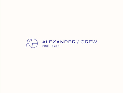 Alexander / Grew Architecture | Logo Design architecture brand design identity logo minimal print typographic