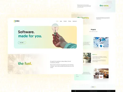 KBM Website 7span branding design identity landing page ui ux website