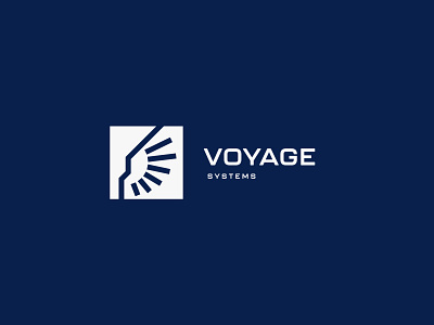 Voyage Systems | Logo Design brand business consulting design identity logo minimal print systems wings