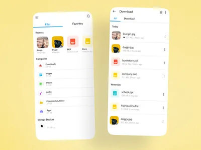 File Manager app ui