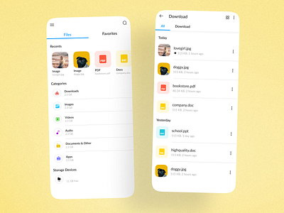 File Manager app ui
