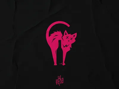 Beer Cat Pub Logo beer cat drunk graphic design logo logotype modern pub sale