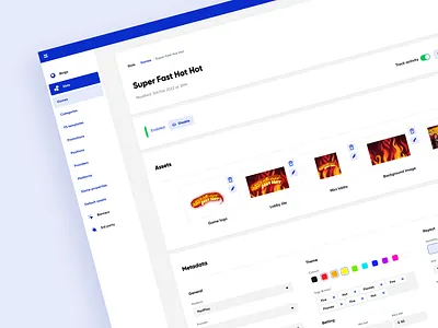 Game CMS casino cms content dashboard tool ui