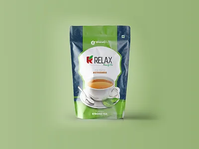 Packaging Design for Tea Brand - Bharat Tea Co. advertising brand identity clean design graphic design minimal package design packaging pouch design simple standup pouch design tea company product tea packet design