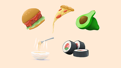 Delicious food graphic design illustration illustrator painting procreate