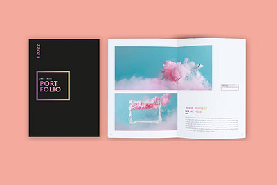 Freebie Retro Style Gradient Portfolio branding clean colorful corporate customizable description download editable example free free download free downloads gradient multipurpose photography portfolio retro retro style style work