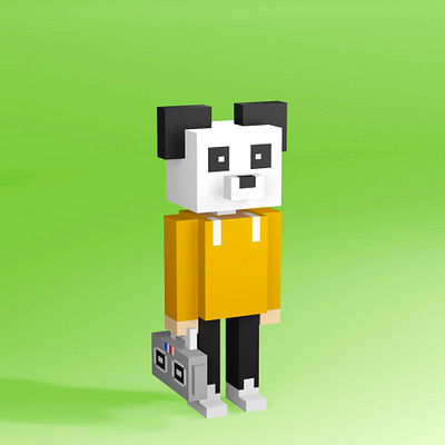 3D NFT Collection: Voxel Character #3 3d animation card collectibles nft nft designer nftart nftartist nfts opensea voxel artist