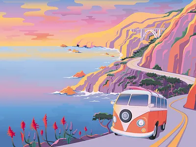 California Steam Ale Beer Can Artwork Design artist beer beer art branding brewing california can artwork design designer graphic art graphic design graphic landscape illustration illustrator label landscape package design vector