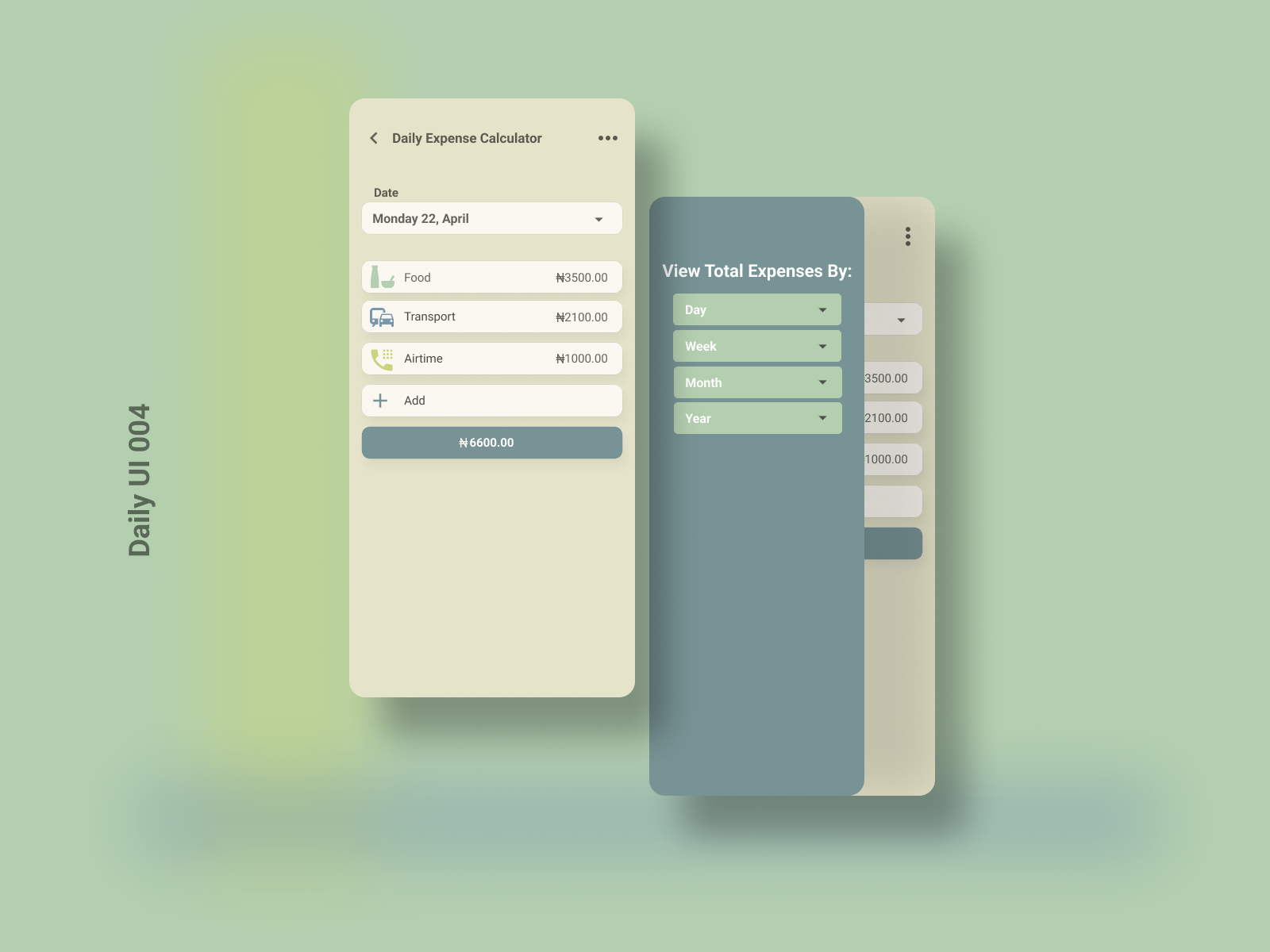 Daily UI Challenge - Calculator by Lene Juliana on Dribbble