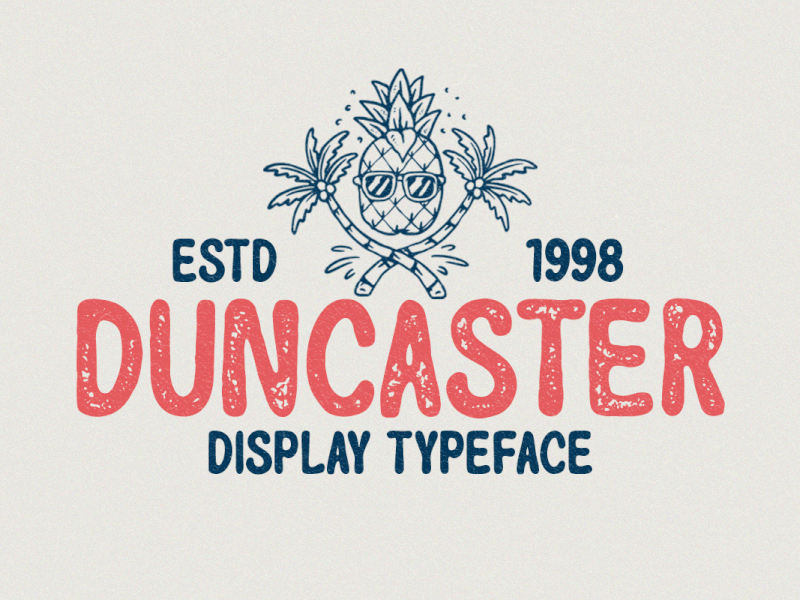 Duncaster - Display Typeface freebies mountain