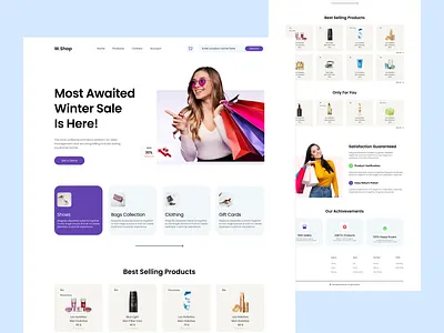 E-Commerce Landing Page design e commerce e commerce design e commerce landing page home page landing page marketplace online store shop shopify shopify store store store ui ui web page webdesign webshop website website design wocommerce