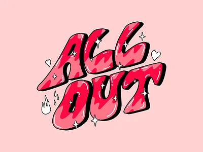 All out podcast branding coverart customtype design handdrawn podcast podcast cover typography vector