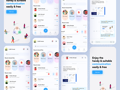 Chat app design app design chat app chatting app communication message messaging app messenger mobile app social app social media trending app design uiux