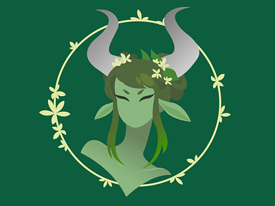 Taurus 2d 2d art 2d design art astrology birthday concept design earth graphic design green icon illustration illustrator taurus ui vector zodiac zodiacs