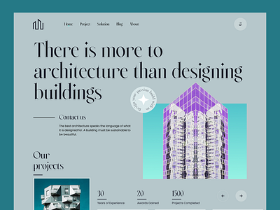 Architectural Studio Website Design architectural architecture architecture design art design design studio interior design property real estate shakilworlds ui ux website design