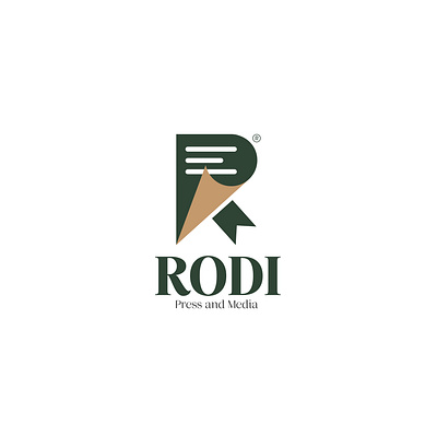 RODI branding creative design flat logo media news paper press