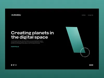 Portfolio Website 3d design 3d website app ui blender coming soon website landing page design logo portfolio portfolio website ui ui design uiux design website design