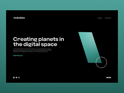 Portfolio Website 3d design 3d website app ui blender coming soon website landing page design logo portfolio portfolio website ui ui design uiux design website design