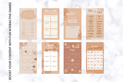 Story Game design graphic design instagram instagram templates pink social media story game templates