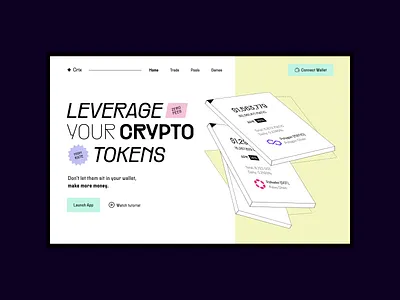 Crix Landing Page Crypto blockchain blockchain landing page crix crypto crypto dapp ui crypto exchange ui crypto landing page crypto ui dapp ui landing page meris imamovic nft ui