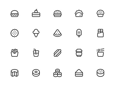 Myicons✨ — Fast Food, Drink vector line icons pack design system figma figma icons flat icons icon design icon pack icons icons design icons library icons pack interface icons line icons sketch icons ui ui design ui designer ui icons ui kit web design web designer