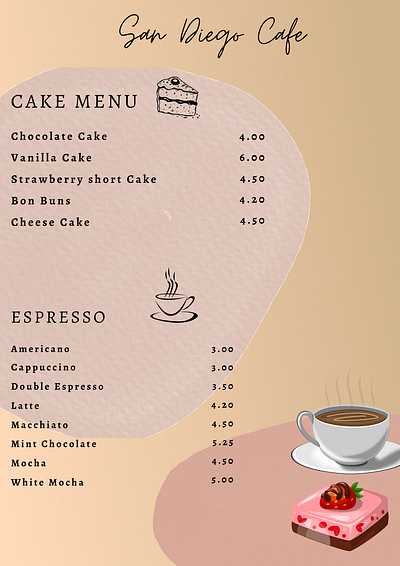 Menu Sample menu design logo