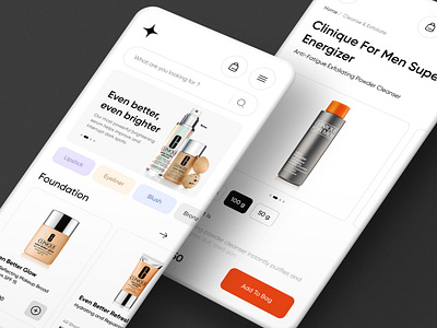 Online Cosmetics Store app beauty beauty shop beautyshop branding cosmetics cosmetics shop dark light mobileui onlineshop shop ui ux woman