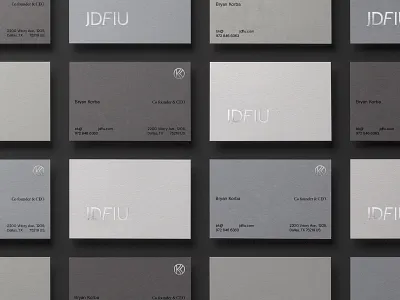 JDFIU, CARDS brand design branding cards collateral graphic design logo