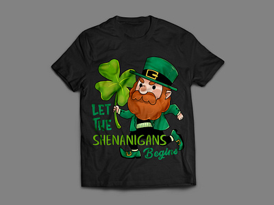 St. Patrick's Day Costume T-Shirt custom t shirt shenanigans st. patricks day t shirt design