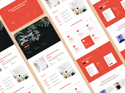 Website Study Course 3d animation branding design graphic design illustration logo motion graphics orange orange ui trend trending ui ux vector web web design white white ui wordpress design