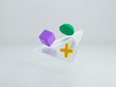 Math Illustration 3d 3d art addition calculate cinema4d colorful cube cute design geometry icon illustration math mathematics octane scale square subtraction symbol ui