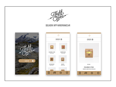 Flight Coffee mobile app application beans coffee coffee beans design jack jackupton jackuptondesign mobile order ui upton ux