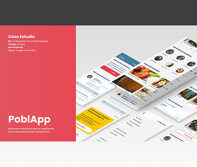 PoblApp app arica atomic design case study chile design design thinking figma graphic design interaction design navigation map ui user experience user flow ux wireframes