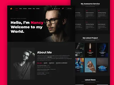 Personal Portfolio Website design affiliate website best web designer business website company website ecommerce website minimal website personal website photography website portfolio website product website ui design ux design web design web design agency web development website builder website design website developer website idea website layout