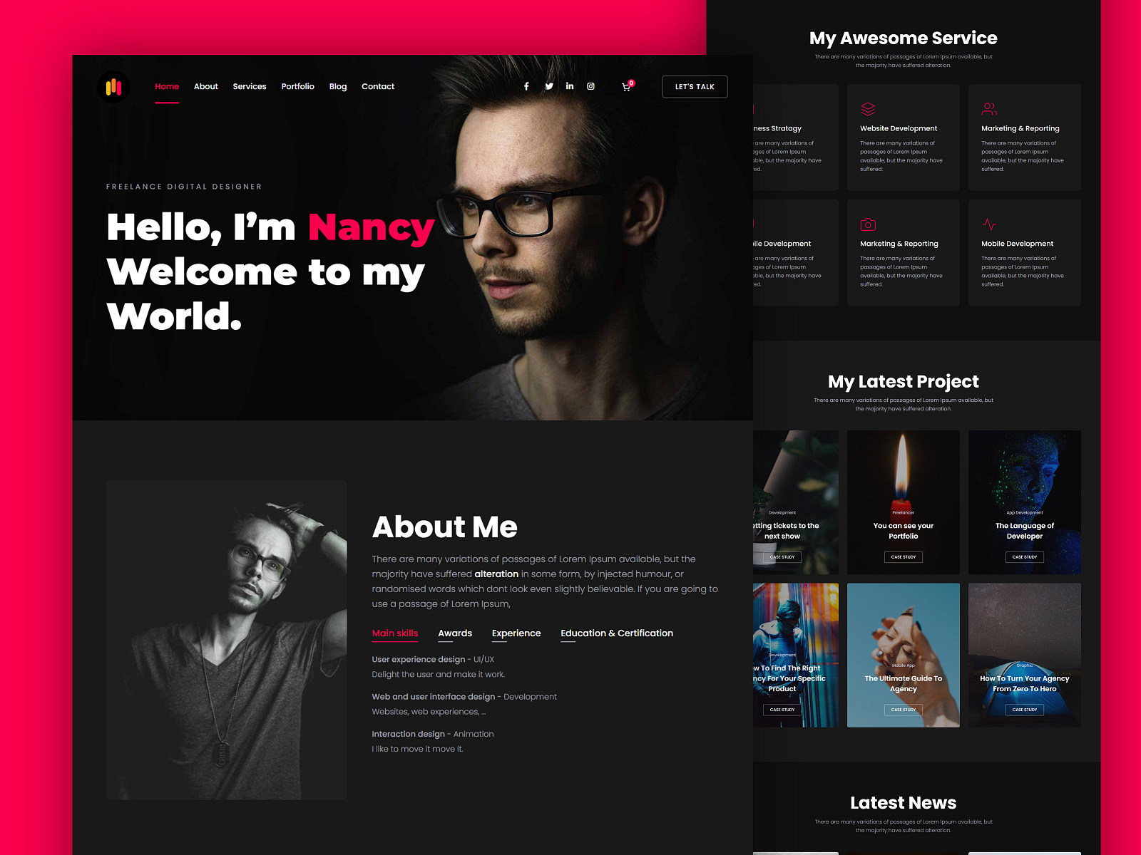 Personal Portfolio Website design by Deft Digital on Dribbble