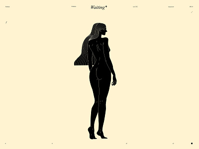 Waiting* abstract composition figure figure illustration illustration laconic lines minimal poster waiting woman woman figure woman illustration