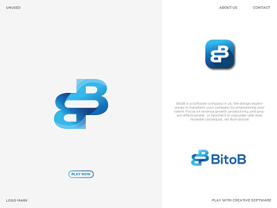 B Modern Logo Design app icon b modern logo bb logo bito logo brand design brand identity branding branding logo creative logo graphic design logo logo design logo inspirations modern bb logo modern logo new logo software company software logo
